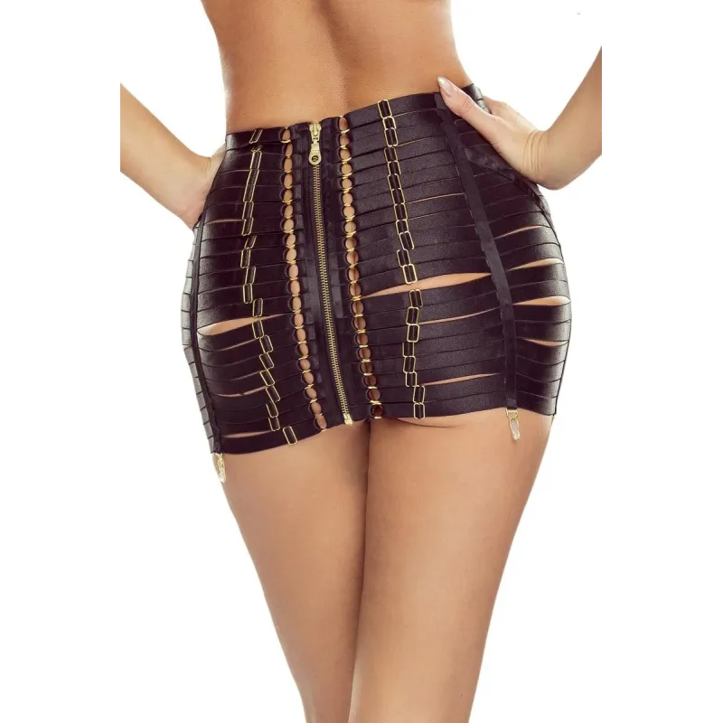 Schwarzer Harness Rock PR1626 von Provocative | Fesselliebe.de