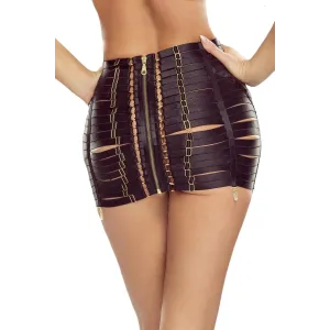 Schwarzer Harness Rock PR1626 von Provocative | Fesselliebe.de