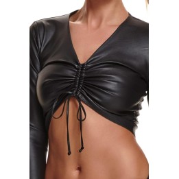 Schwarzes Damen-Top BRAdriana001 von Demoniq Black Rose 2.0 Collection | Fesselliebe.de