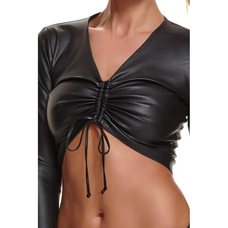 Schwarzes Damen-Top BRAdriana001 von Demoniq Black Rose 2.0 Collection | Fesselliebe.de