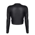 Schwarzes Damen-Top BRAdriana001 von Demoniq Black Rose 2.0 Collection