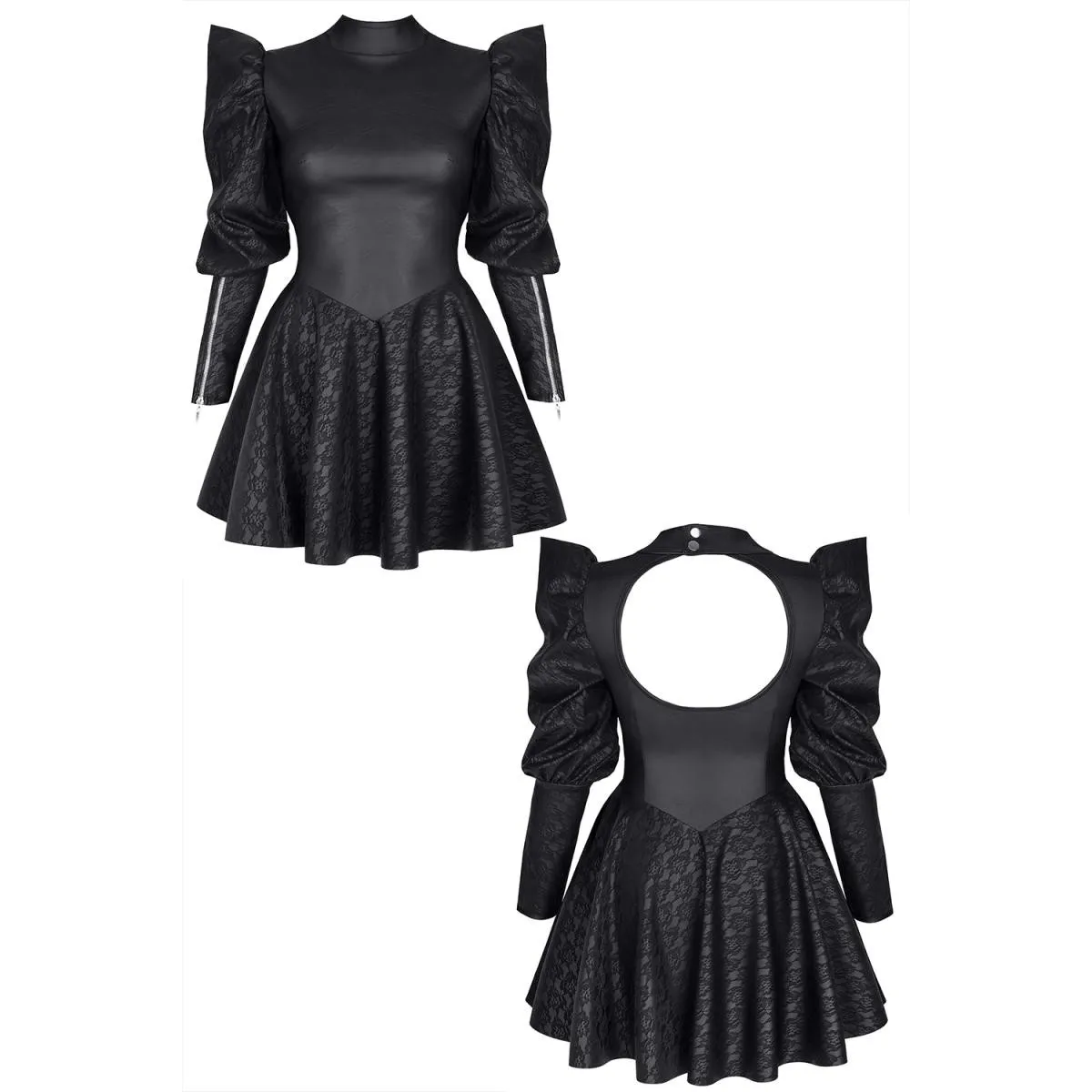 Schwarzes Minikleid BRChiara001 von Demoniq Black Rose 2.0 Collection | Fesselliebe.de