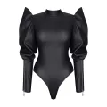 Schwarzer Body BRGiuditta001 von Demoniq Black Rose 2.0 Collection