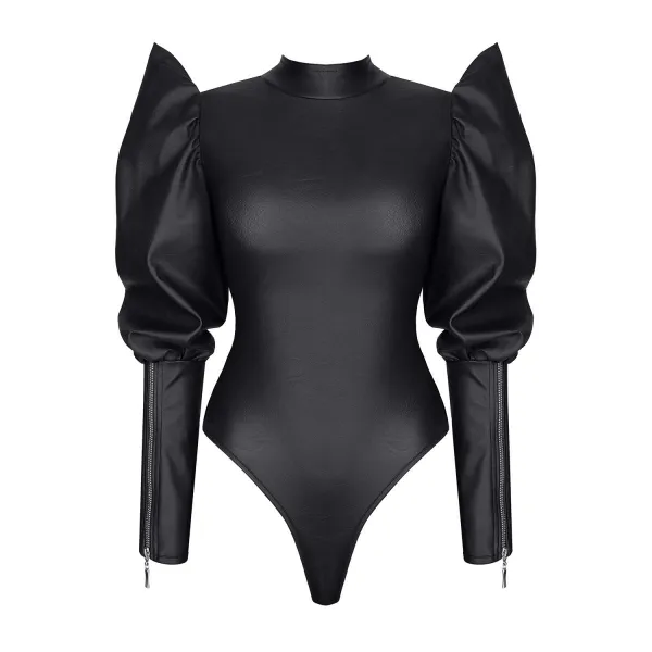 Schwarzer Body BRGiuditta001 von Demoniq Black Rose 2.0 Collection | Fesselliebe.de