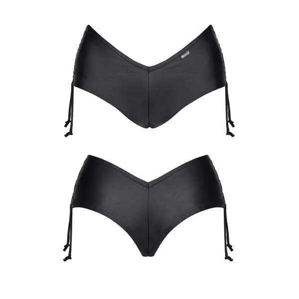 Schwarze Damen-Shorts BRAgostina001 von Demoniq Black Rose 2.0 Collection | Fesselliebe.de