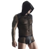 Herren Kapuzenshirt TSH018 schwarz von Regnes Fetish Planet | Fesselliebe.de
