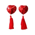 Rote Nipples Cover Heart, selbstklebend, Brustwarzenschmuck von PRovocative