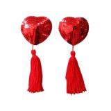 Rote Nipples Cover Heart, selbstklebend, Brustwarzenschmuck von PRovocative | Fesselliebe.de