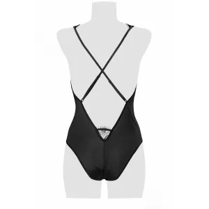 Schwarzer Spitzen Body 15305 von Grey Velvet
