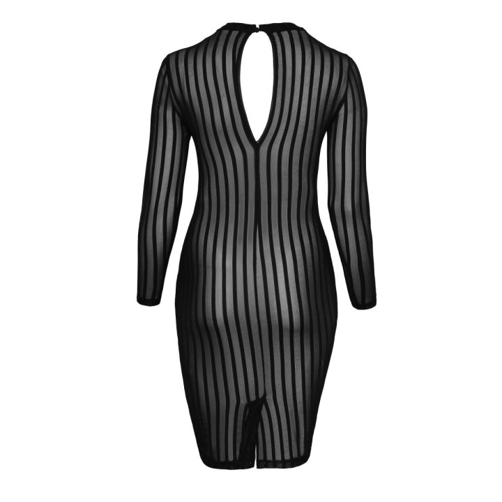 Klassisches Kleid aus weichem und elastischen Tüll F270 von Noir Handmade Curve Collection | Fesselliebe.de