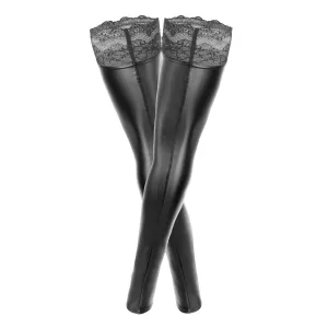 Halterlose Strümpfe F272 von Noir Handmade Curve Collection