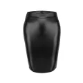Schwarzer Rock aus Powerwetlook F273 von Noir Handmade Curve Collection