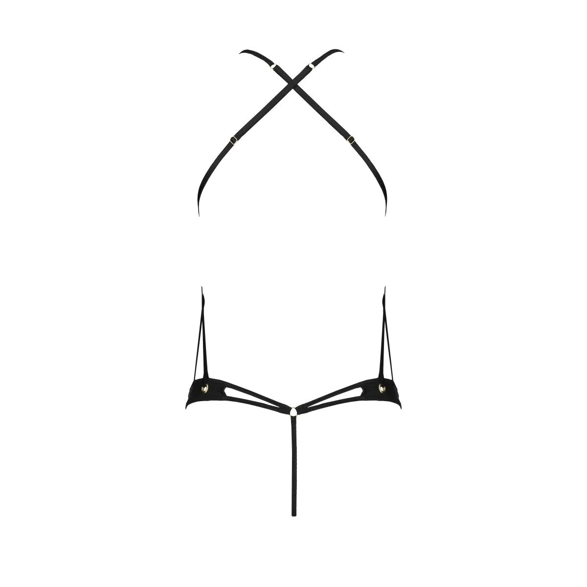 Schwarzer Body ouvert PA596868 von Passion | Fesselliebe.de