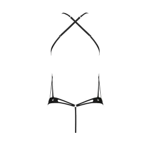 Schwarzer Body ouvert PA596868 von Passion