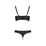 Schwarzer Kunstleder Bikini PA596234 von Passion | Fesselliebe.de