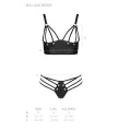 Schwarzer Kunstleder Bikini PA596234 von Passion