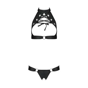 Schwarzer Kunstleder Set PA596231 von Passion