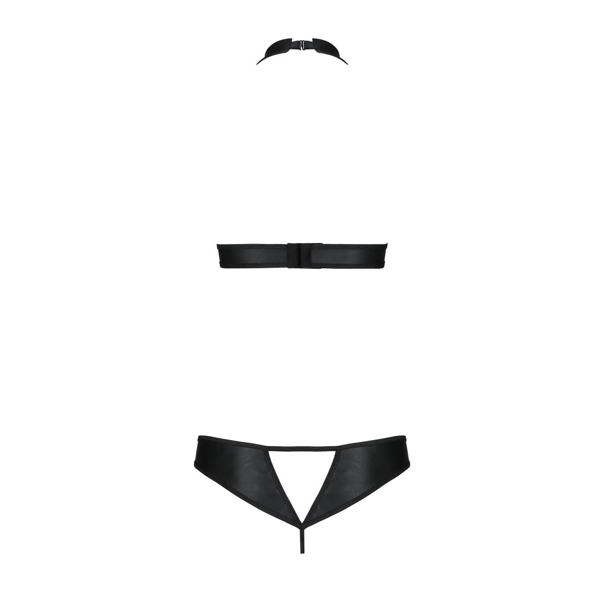 Schwarzer Kunstleder Set PA596231 von Passion | Fesselliebe.de