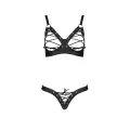 Schwarzer Kunstleder Bikini PA596177 von Passion