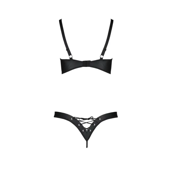 Schwarzer Kunstleder Bikini PA596177 von Passion | Fesselliebe.de