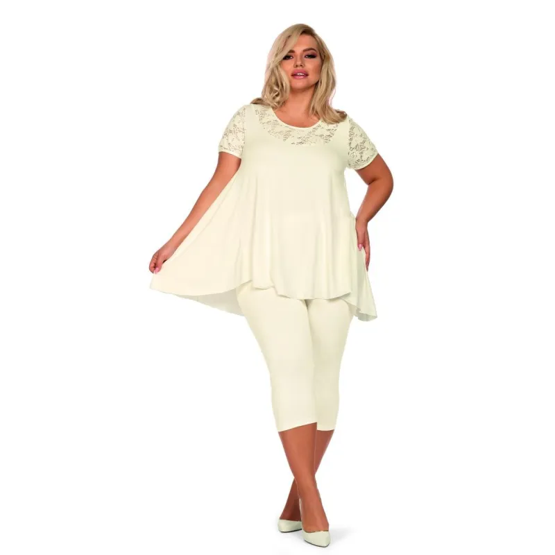 Ecru Pyjama H182218 von Hamana | Fesselliebe.de