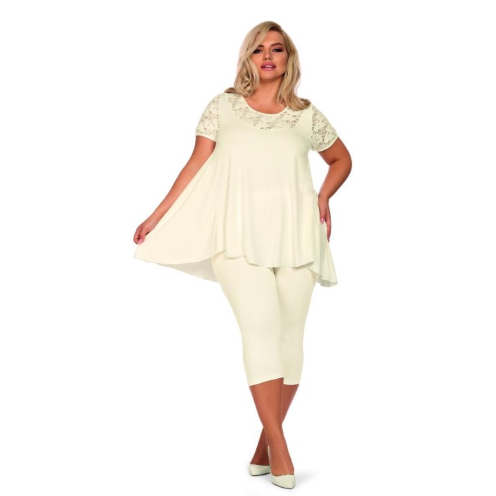 Ecru Pyjama H182218 von Hamana | Fesselliebe.de