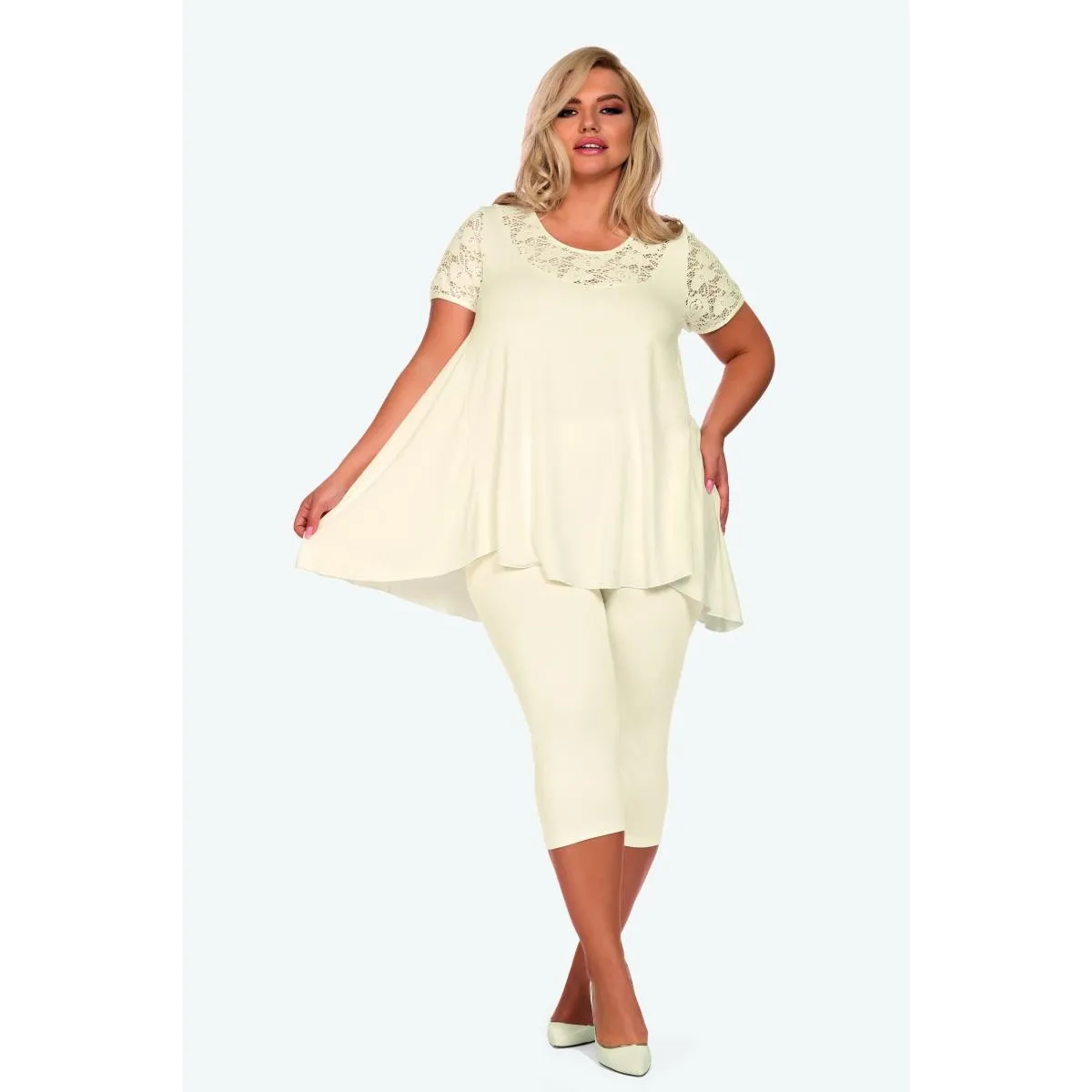 Ecru Pyjama H182218 von Hamana | Fesselliebe.de