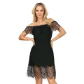 Schwarzes Nachtkleid H182455 von Hamana