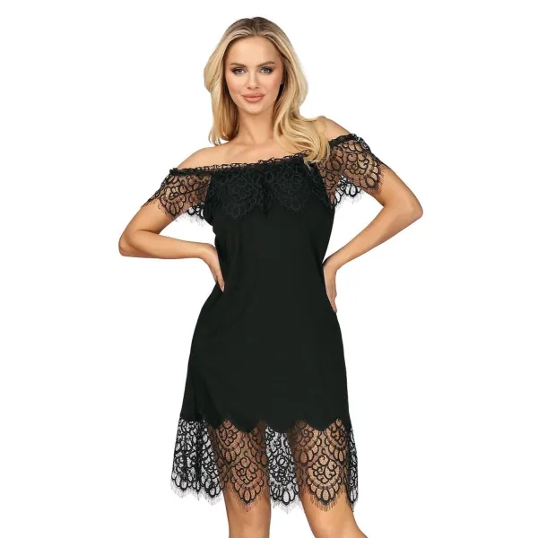 Schwarzes Nachtkleid H182455 von Hamana | Fesselliebe.de