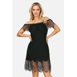 Schwarzes Nachtkleid H182455 von Hamana | Fesselliebe.de
