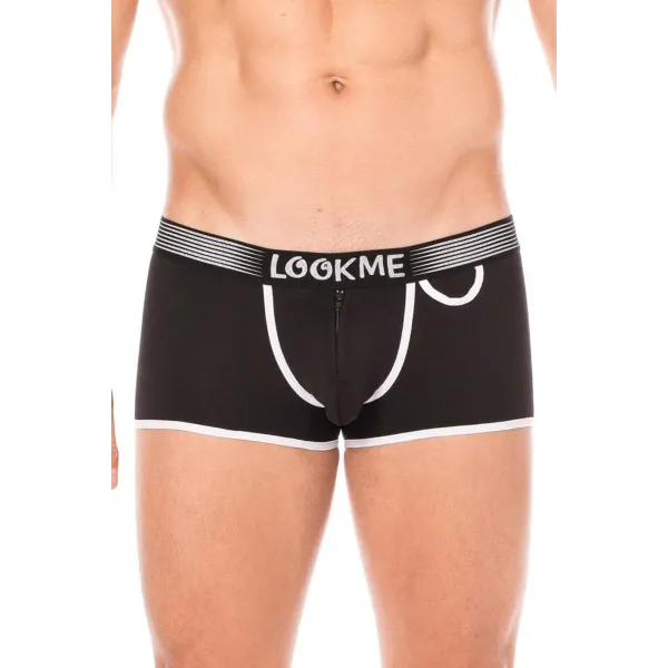Schwarzer Herren Boxer Short 2003-68 von Look Me | Fesselliebe.de