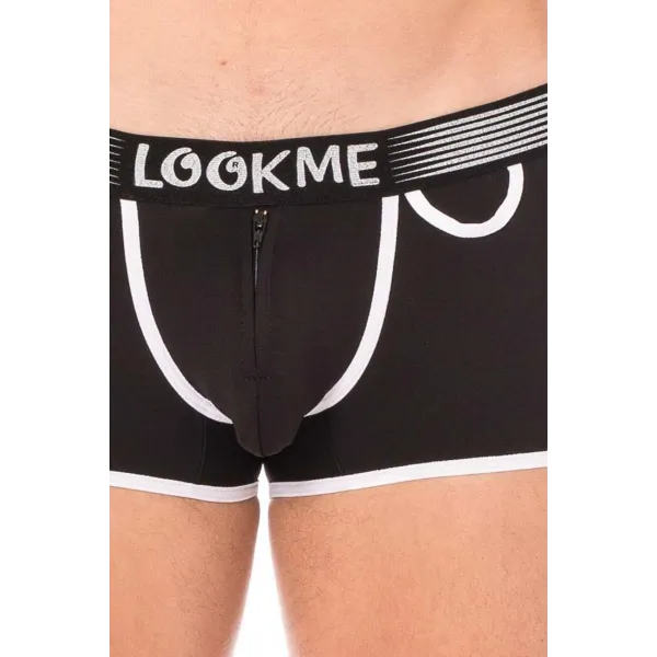 Schwarzer Herren Boxer Short 2003-68 von Look Me | Fesselliebe.de