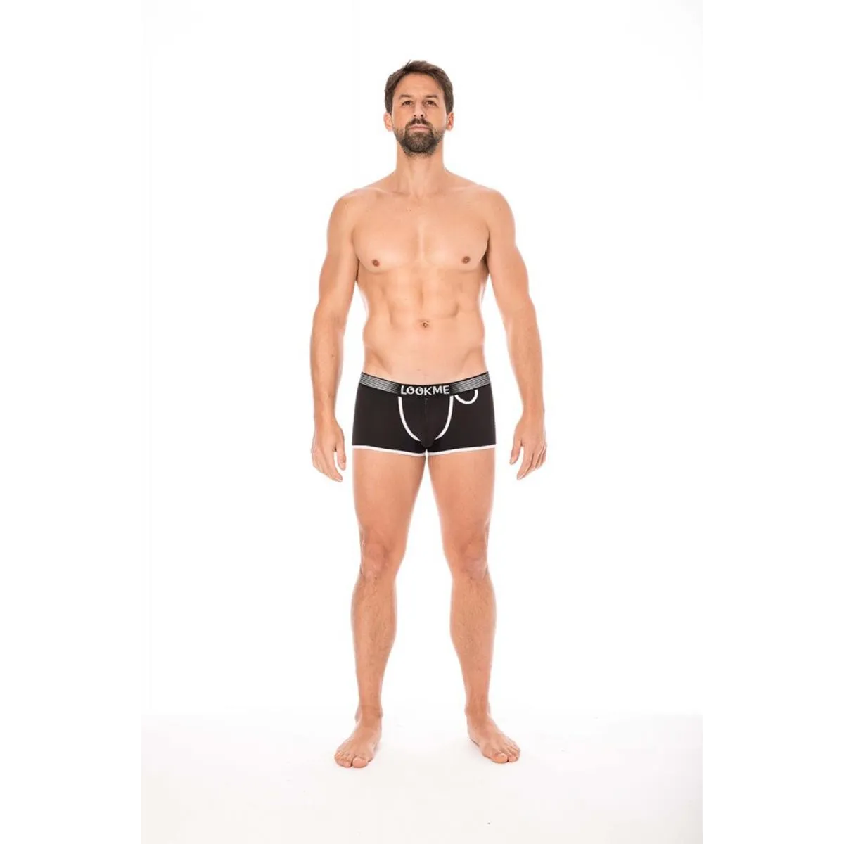 Schwarzer Herren Boxer Short 2003-68 von Look Me | Fesselliebe.de