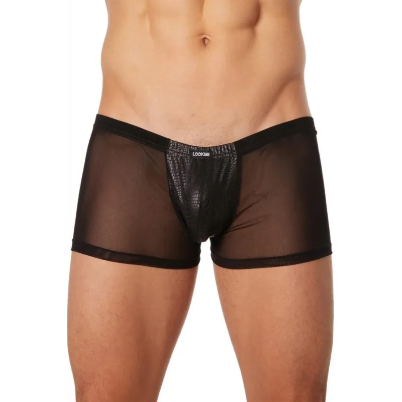 Schwarzer Herren Boxer Short 903-67 von Look Me | Fesselliebe.de