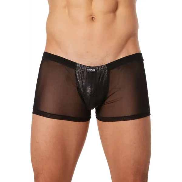 Schwarzer Herren Boxer Short 903-67 von Look Me | Fesselliebe.de