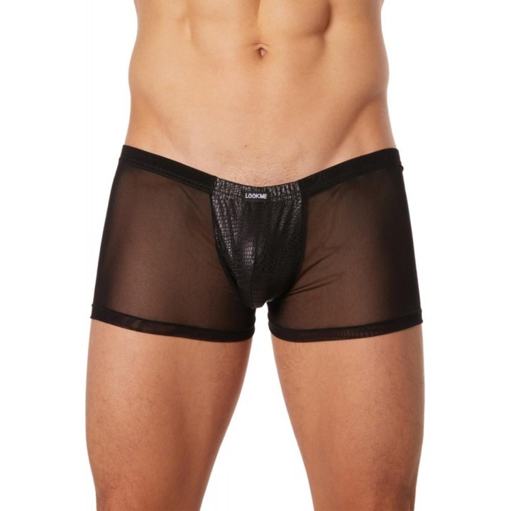 Schwarzer Herren Boxer Short 903-67 von Look Me | Fesselliebe.de