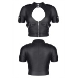 Schwarzes Damen-Top BREnrica001 von Demoniq Black Rose 2.0 Collection | Fesselliebe.de