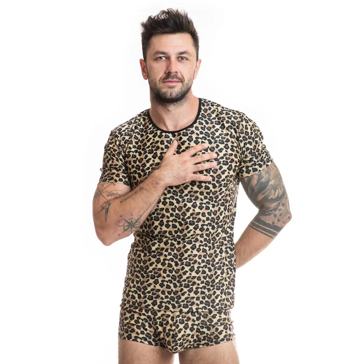 Herren T-Shirt 053556 leopard von Anais for Men | Fesselliebe.de