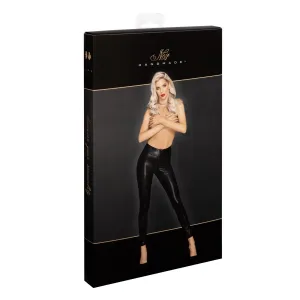 F274 Snake Wetlook Leggings mit Reißverschluss von Noir Handmade