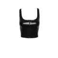 F275 Snake Wetlook Top mit Reißverschluss von Noir Handmade