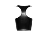 F275 Snake Wetlook Top mit Reißverschluss von Noir Handmade | Fesselliebe.de