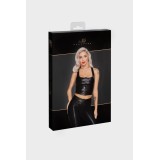 F275 Snake Wetlook Top mit Reißverschluss von Noir Handmade | Fesselliebe.de