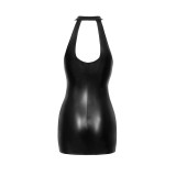 F278 Snake Wetlook Miniklied mit Reißverschluss von Noir Handmade | Fesselliebe.de