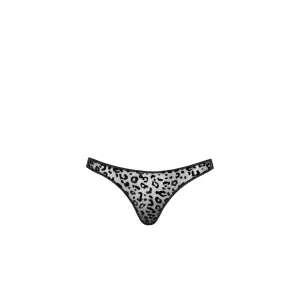 P011 String aus Leopardenflock von Noir Handmade