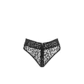 F290 Panty aus Leopardenflock mit Reißverschluss von Noir Handmade