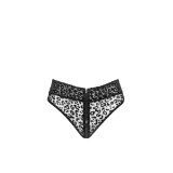 F290 Panty aus Leopardenflock mit Reißverschluss von Noir Handmade | Fesselliebe.de