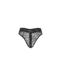 F290 Panty aus Leopardenflock mit Reißverschluss von Noir Handmade
