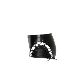F292 Powerwetlook Shorts mit Schnürrung von Noir Handmade | Fesselliebe.de