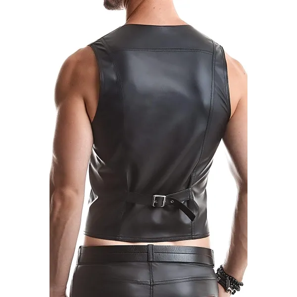 Herren Weste RMOliver001 schwarz von Regnes Fetish Planet | Fesselliebe.de