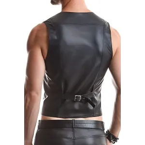 Herren Weste RMOliver001 schwarz von Regnes Fetish Planet